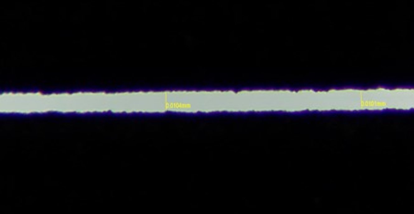 Superior 10um Width Electroformed Slits Now A Possibility