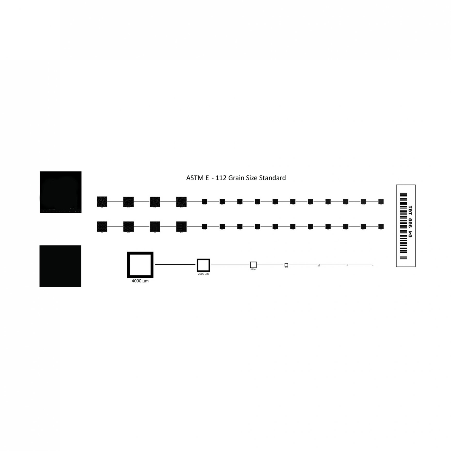 DCI10 ASTM E112 Plate 1 Calibration Slide 1