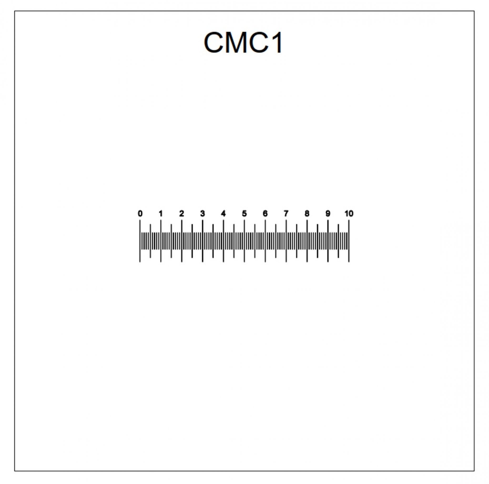 CMC1 Horizontal Scale 10mm/0.1mm Pattern