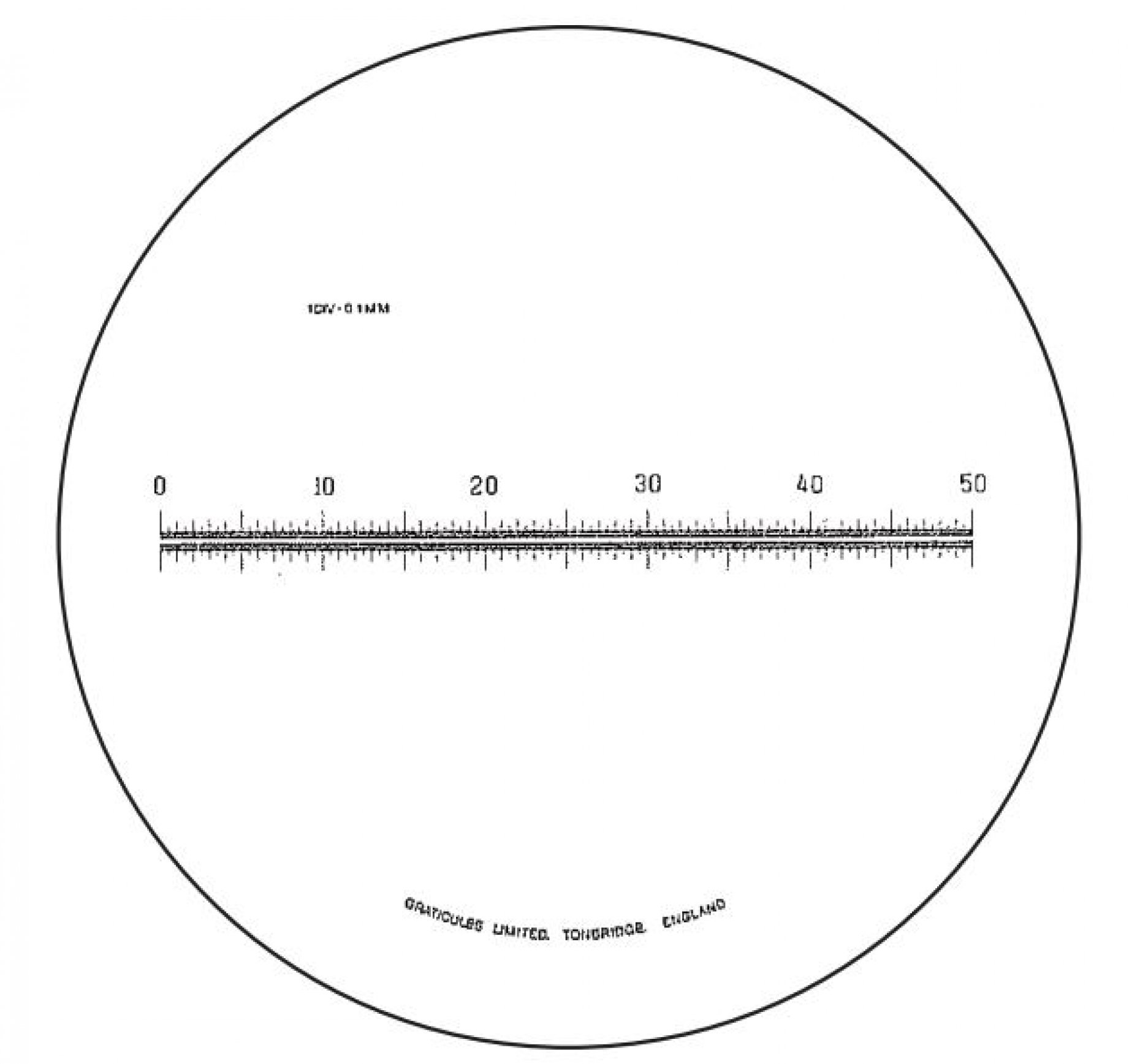 M7T100 Horizontal Scale 50mm/0.1mm