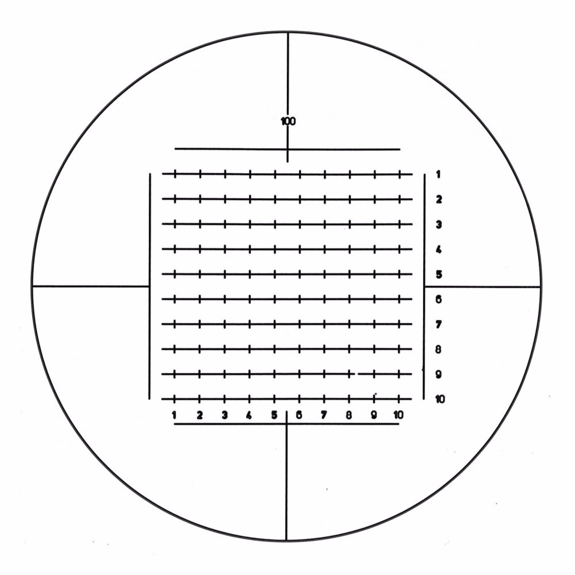 G47 Zeiss Integrating Eyepiece Disc 100 Pattern