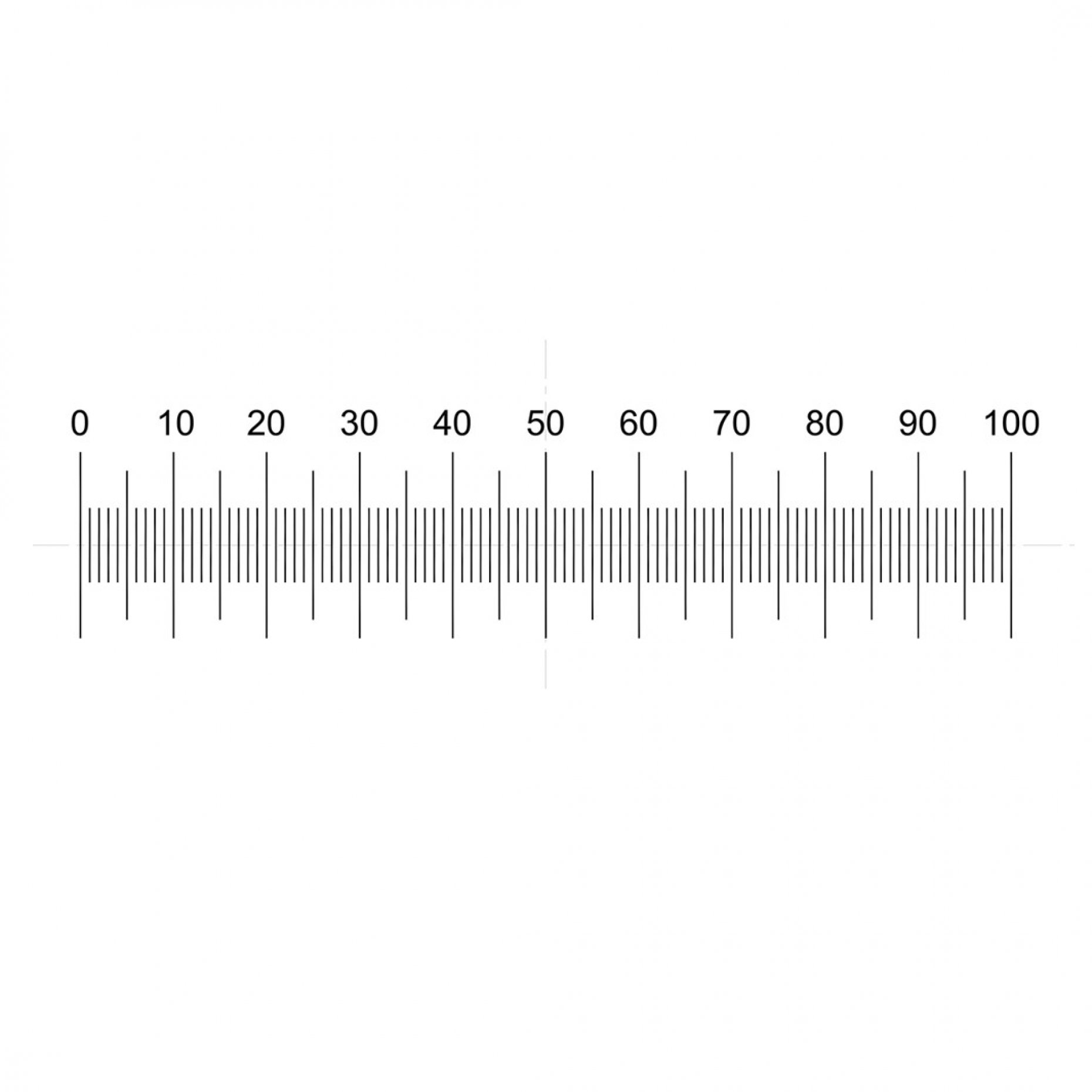 NE1 Horizontal Scale 10mm/0.1mm Pattern