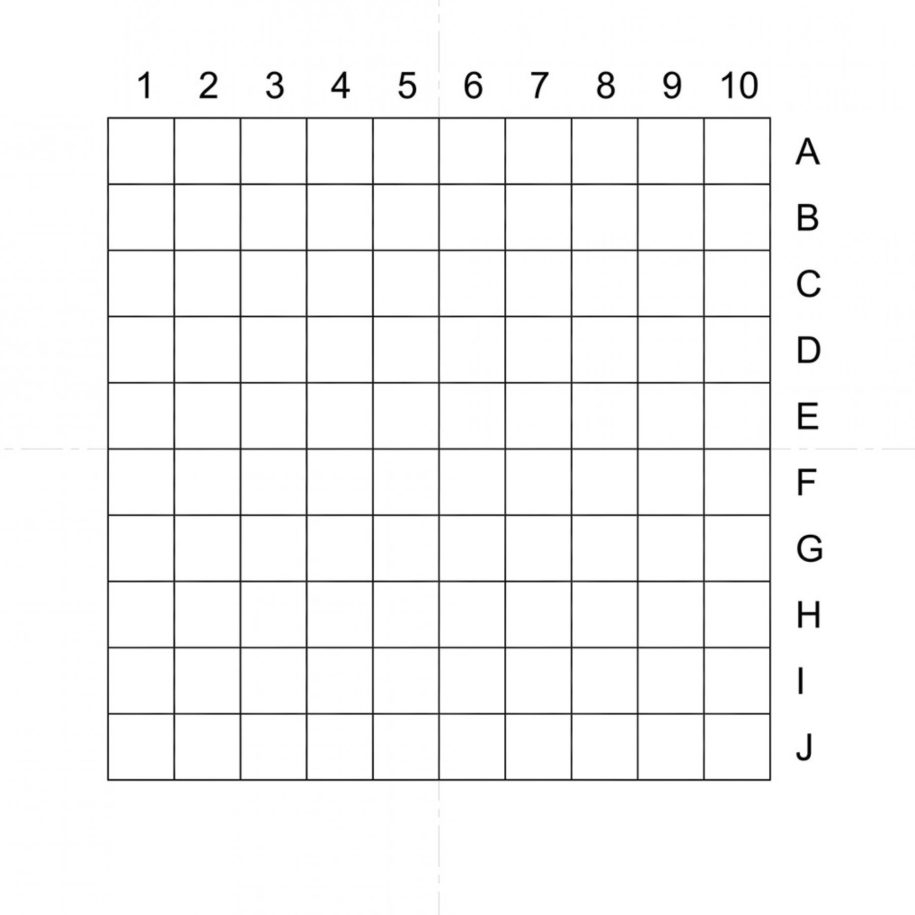 NE10A Indexed Grid 0.5mm Pitch Squares Pattern