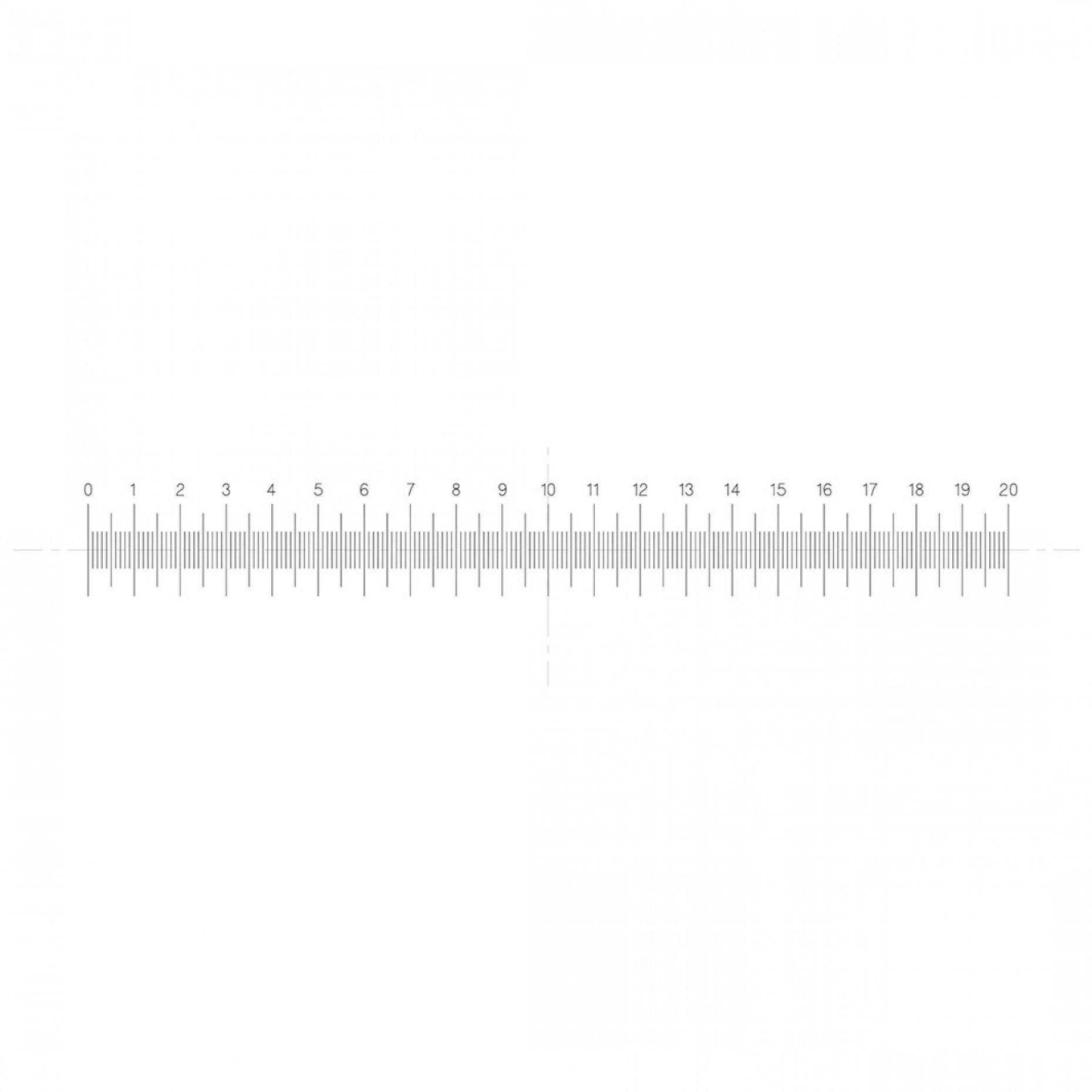 NE120 Horizontal Scale 20mm/0.1mm Pattern