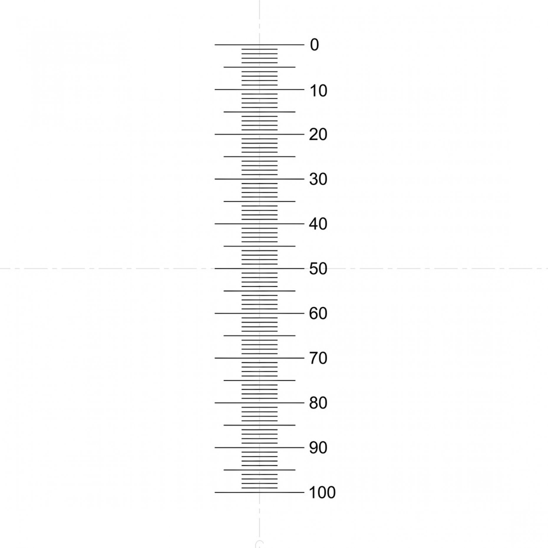 NE2 Vertical Scale 10mm/0.1mm Pattern