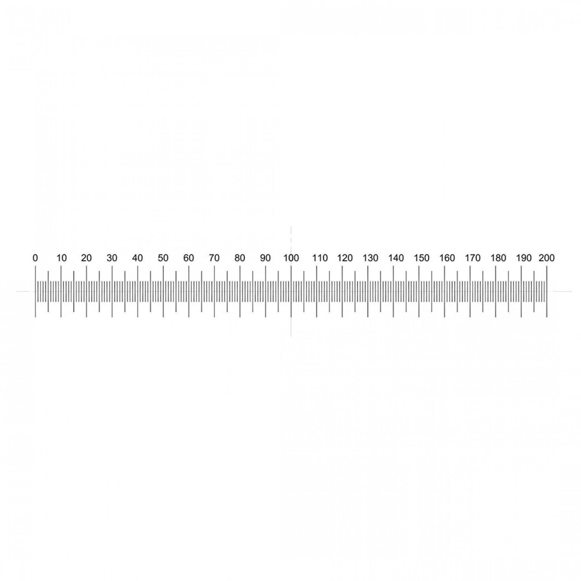 NE41 Horizontal Scale 10mm/0.05mm