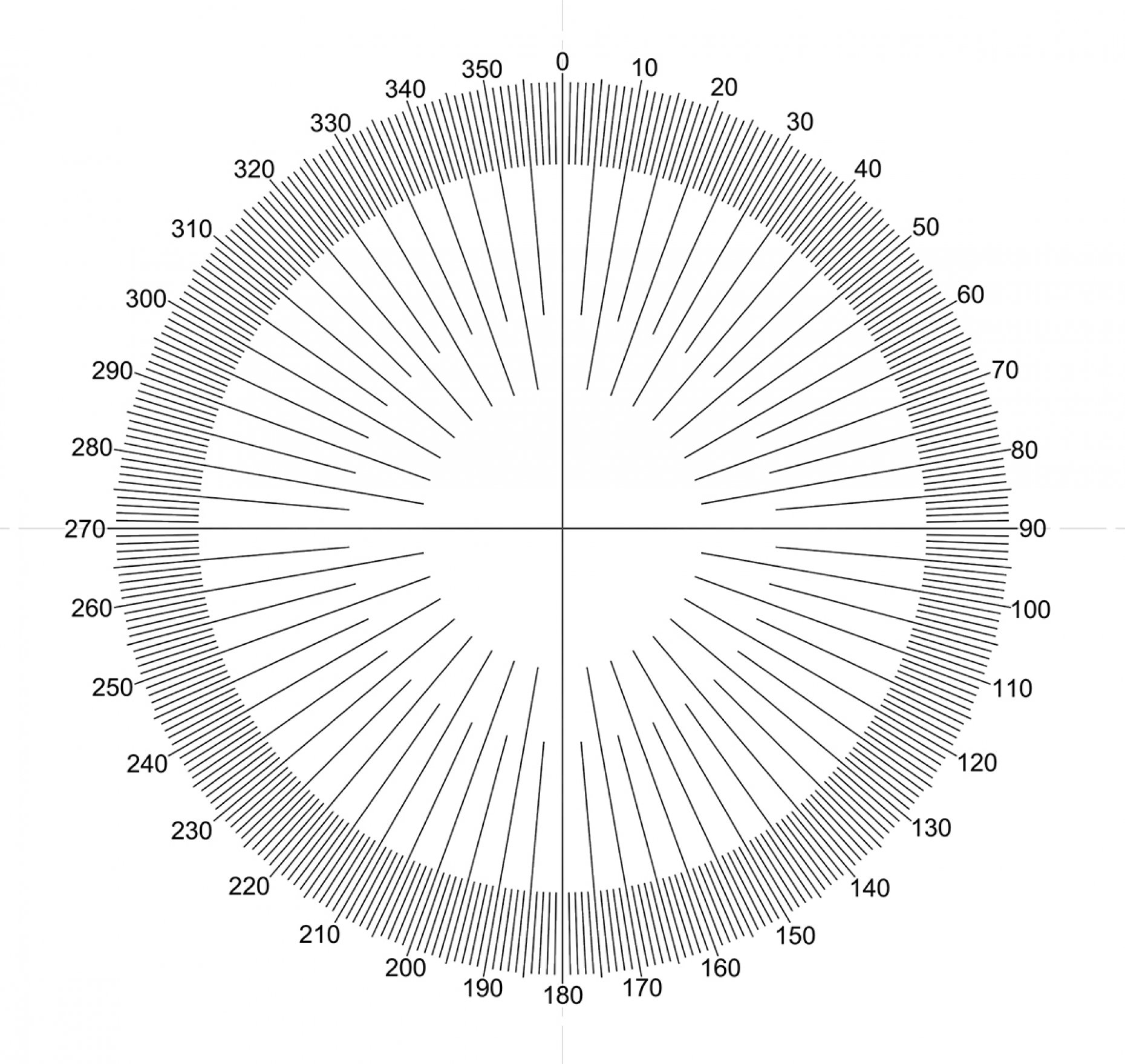 NE45 Full Protractor Pattern