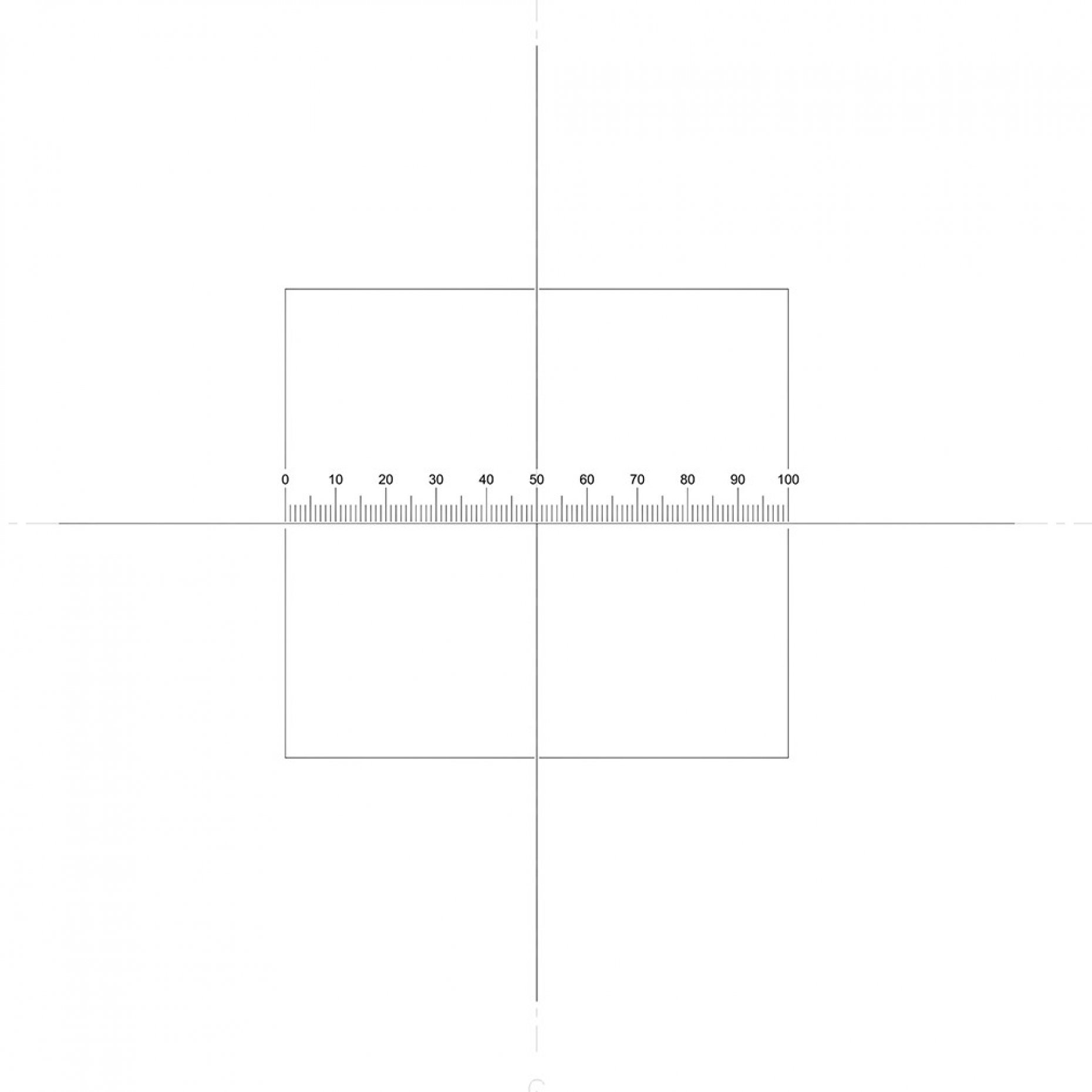 NE7N Horizontal Scale 10mm/0.1mm + Crossline + Square Pattern