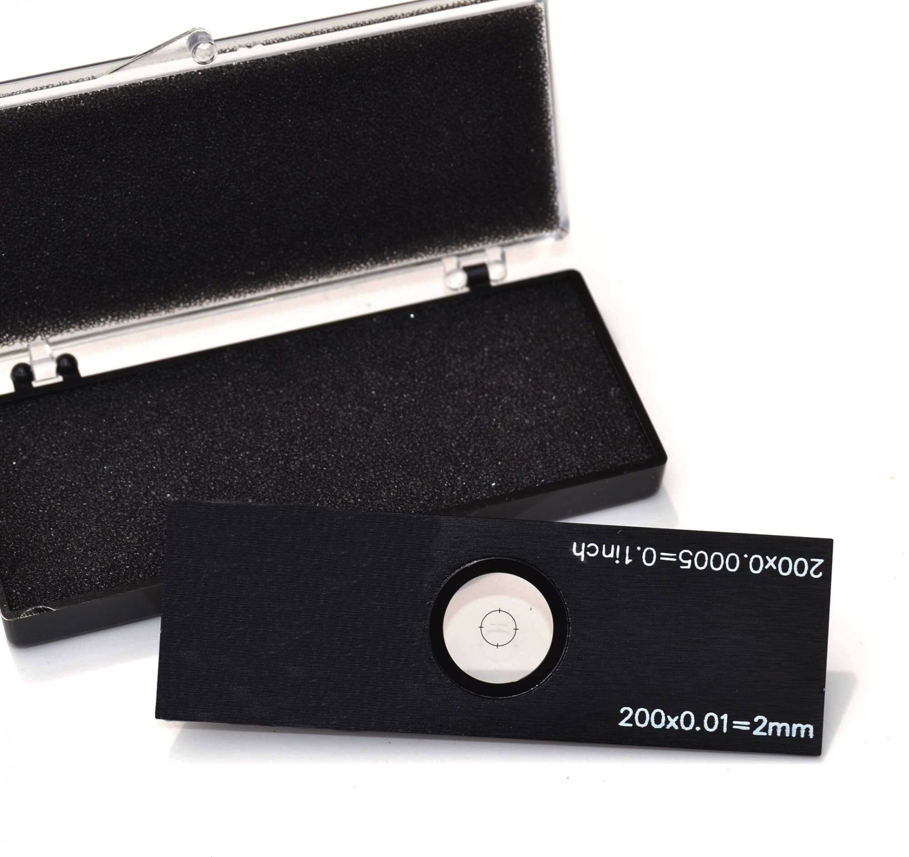 S20 Stage Micrometer Double Scales Metric/Imperial 2mm/0.01mm and 0.1''/0.0005'' Product