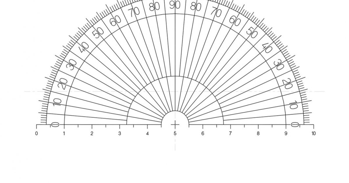 NE25 Half Protractor